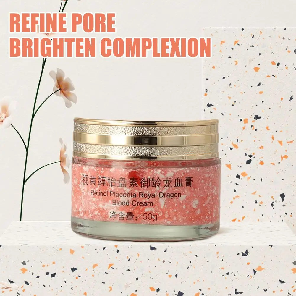 Dragons Blood Easy Cream, Retinol Placenta Dragon Blood Face Cream, Firm Anti Wrinkle Cream For Women Rejuvenate Skin Care 50g
