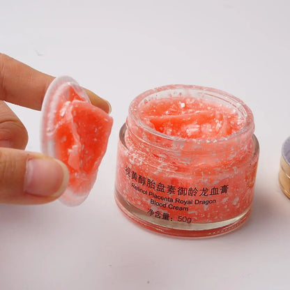 Dragons Blood Easy Cream, Retinol Placenta Dragon Blood Face Cream, Firm Anti Wrinkle Cream For Women Rejuvenate Skin Care 50g